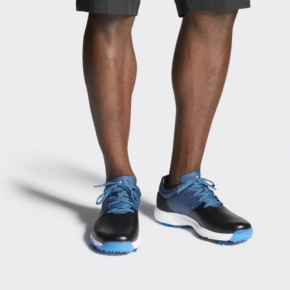 Adidas Adipower 4orged Wide Tenis De Golf Azules Para Hombre (MX-66310)